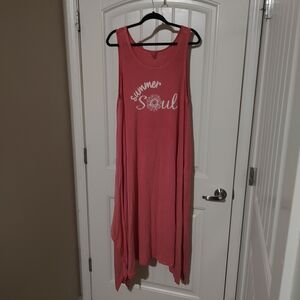 Summer Soul Asymmetrical Pink Dress